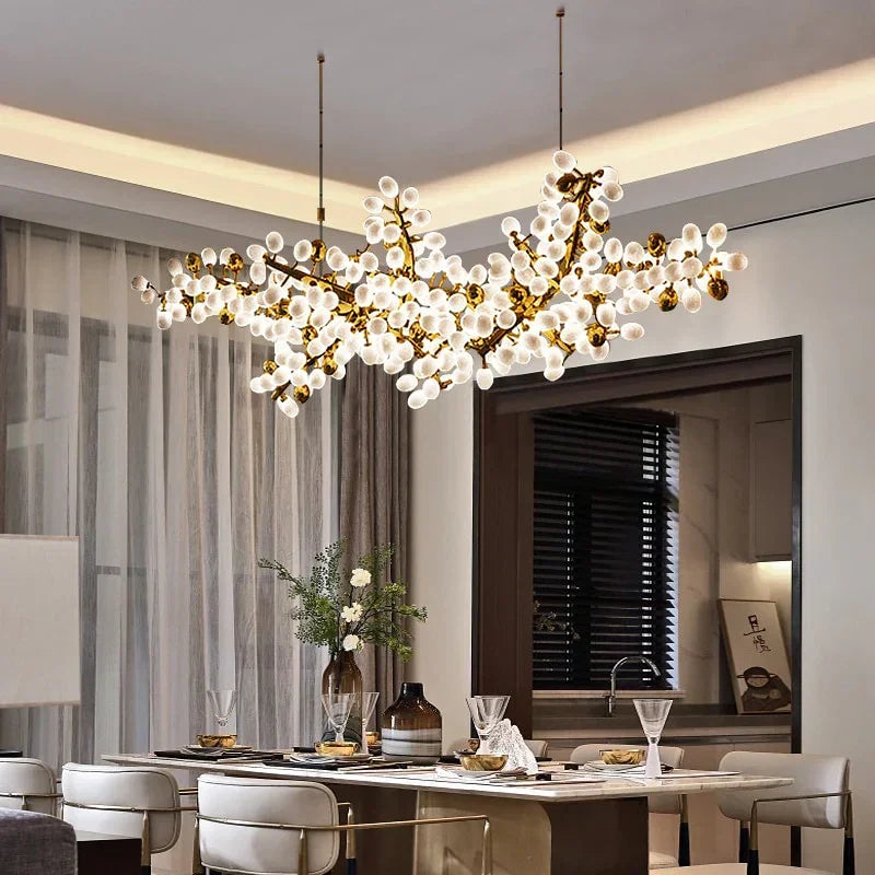 Minimalist Scandinavian chandelier for modern interior
