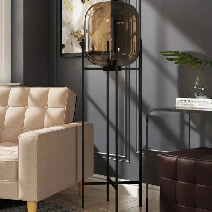 Minimalist Scandinavian floor lamp for modern interior