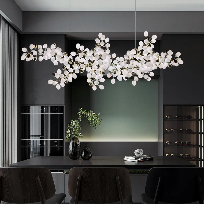 Ethereal Branch modern sculptural LED branch chandelier for contemporary interiors