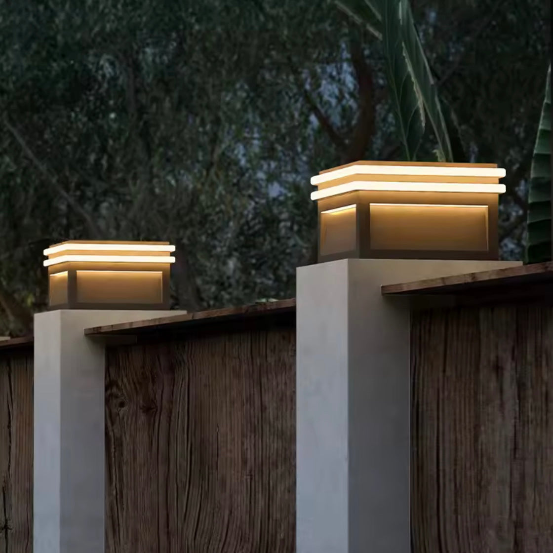Luminous Block solar LED outdoor light block for garden and landscape lighting