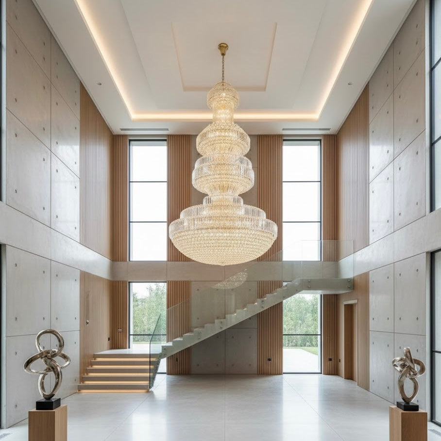 Royal Sovereign luxury tiered crystal palace chandelier