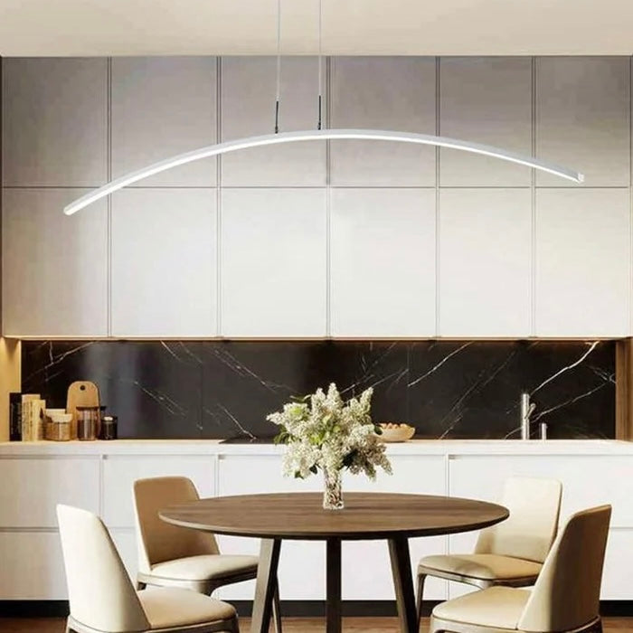 Aero Curve modern curved LED pendant light