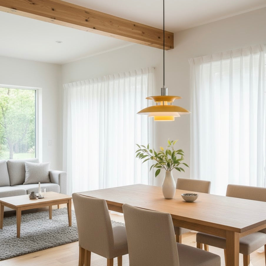 Copenhagen Classic Scandinavian LED orange pendant light
