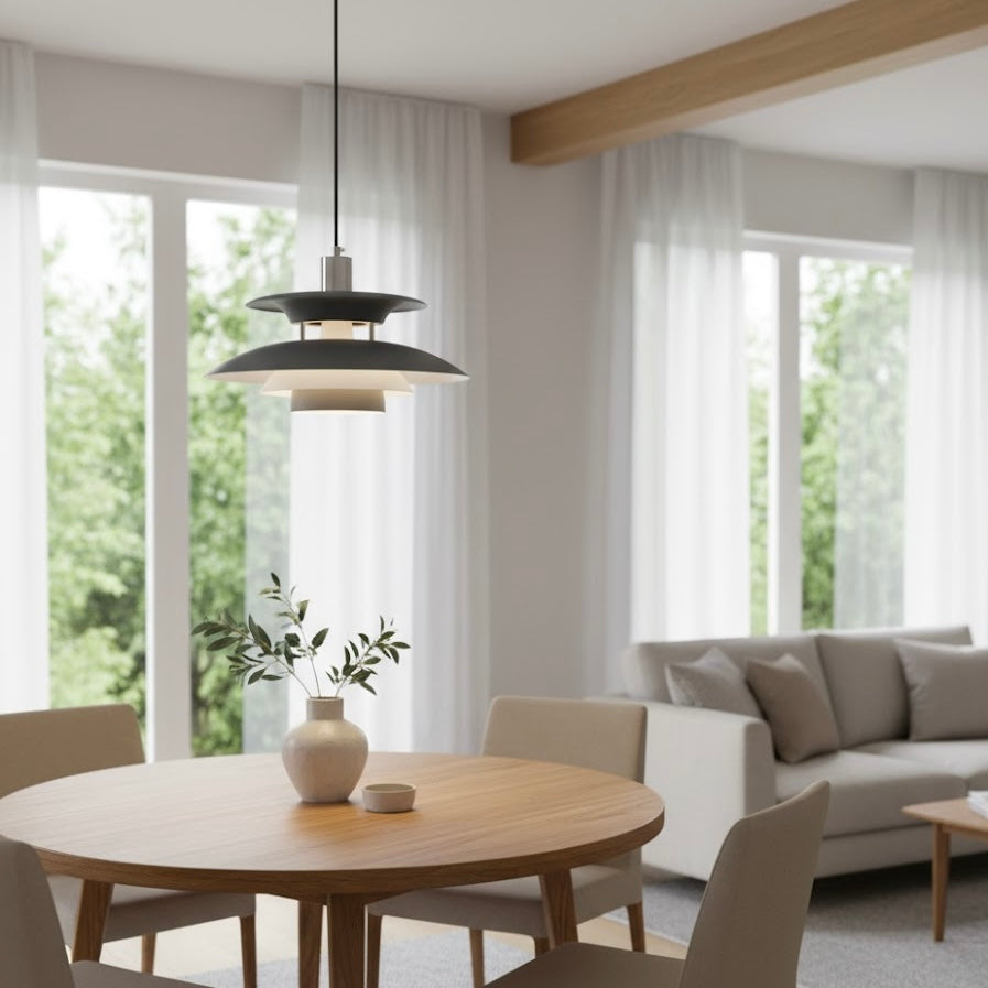 Copenhagen Classic Scandinavian LED  grey pendant light