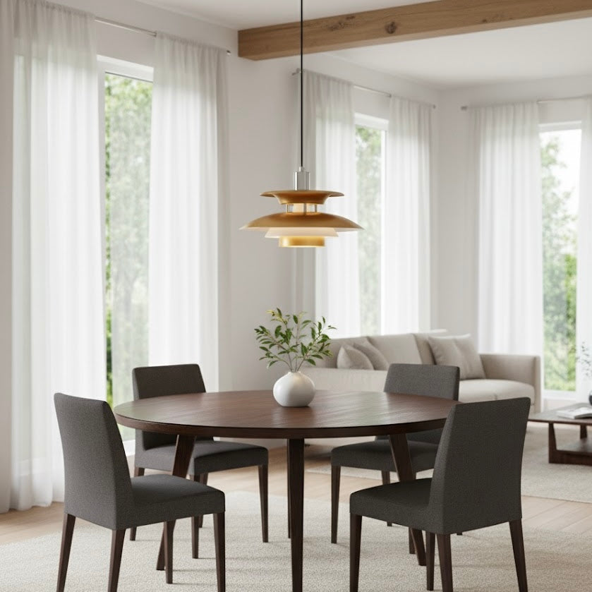 Copenhagen Classic Scandinavian LED gold pendant light