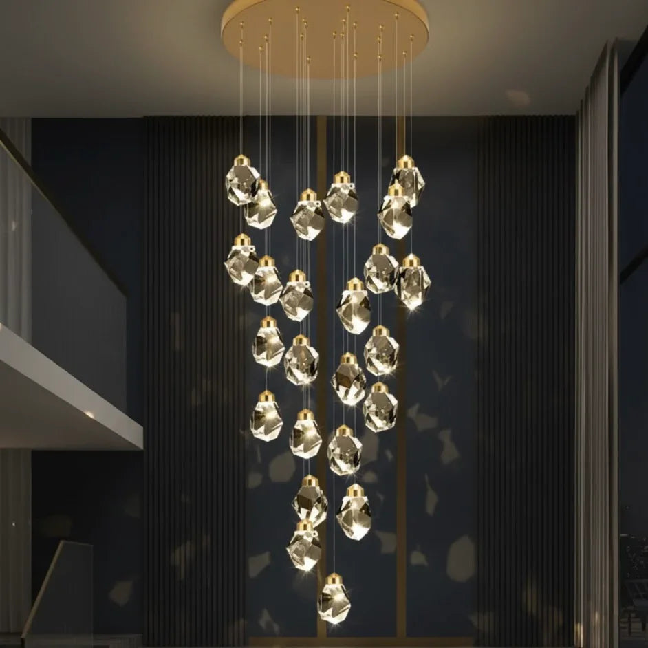 Celestial Cascade luxury vertical LED cascading chandelier