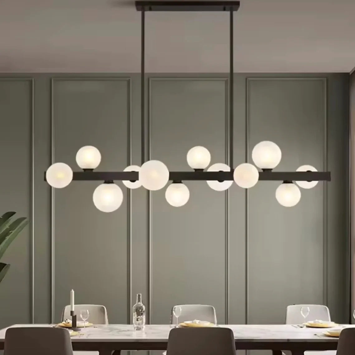 Gravity Silk luxury sculptural LED pendant light with flowing lines