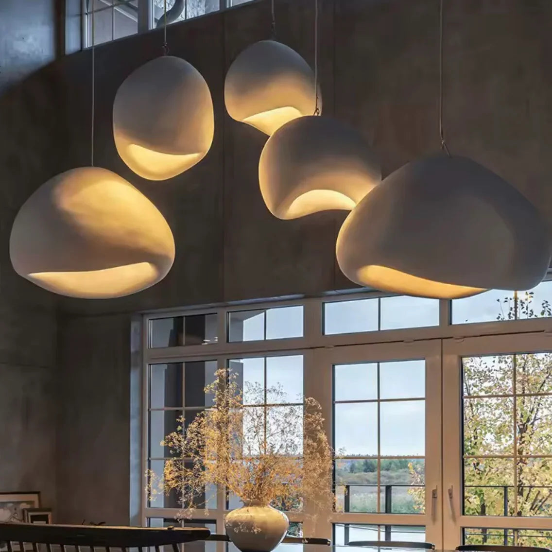 Nimbus Cocoon soft sculptural LED pendant light with cocoon-like glow