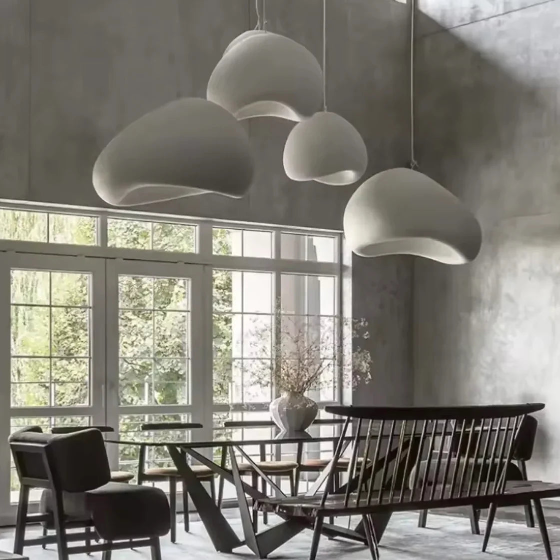 Nimbus Cocoon soft sculptural LED pendant light with cocoon-like glow