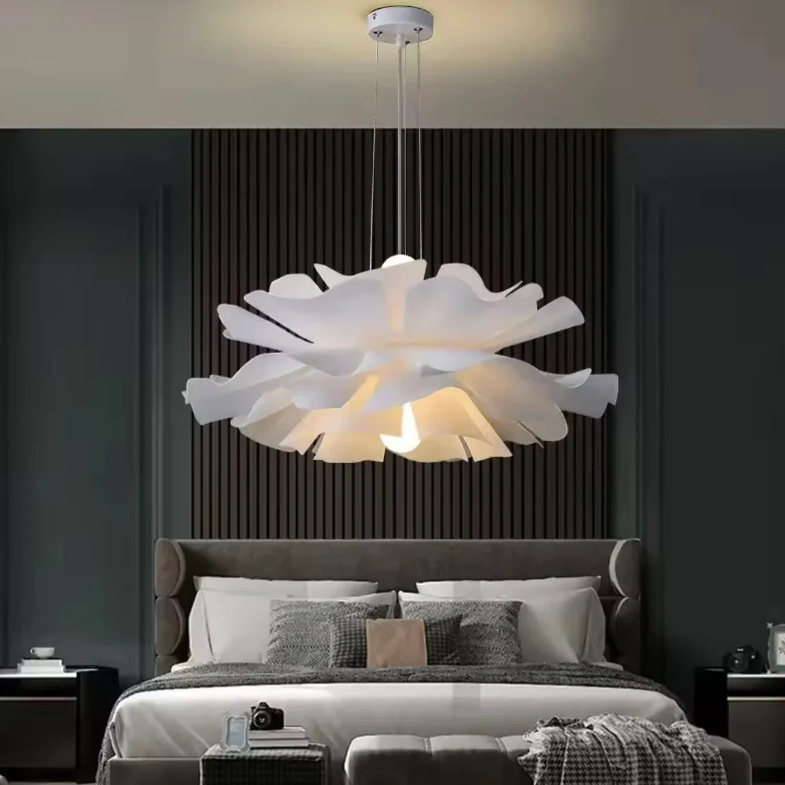 Imperial Lotus luxury floral LED pendant chandelier inspired by lotus design