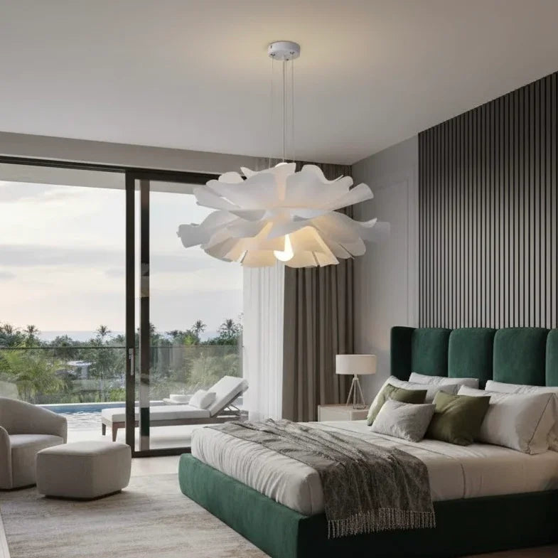 Imperial Lotus luxury floral LED pendant chandelier inspired by lotus design
