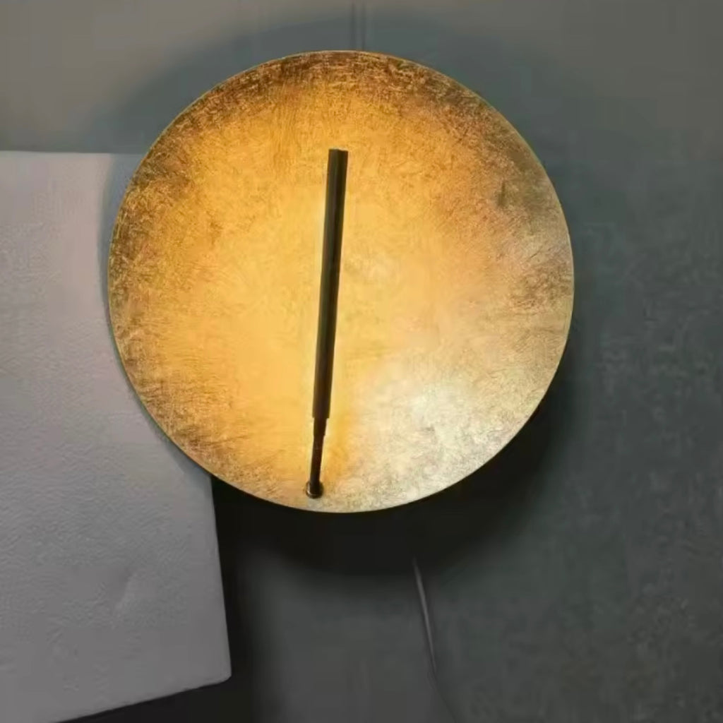 Helios Disc modern outdoor circular LED wall light for exterior spaces