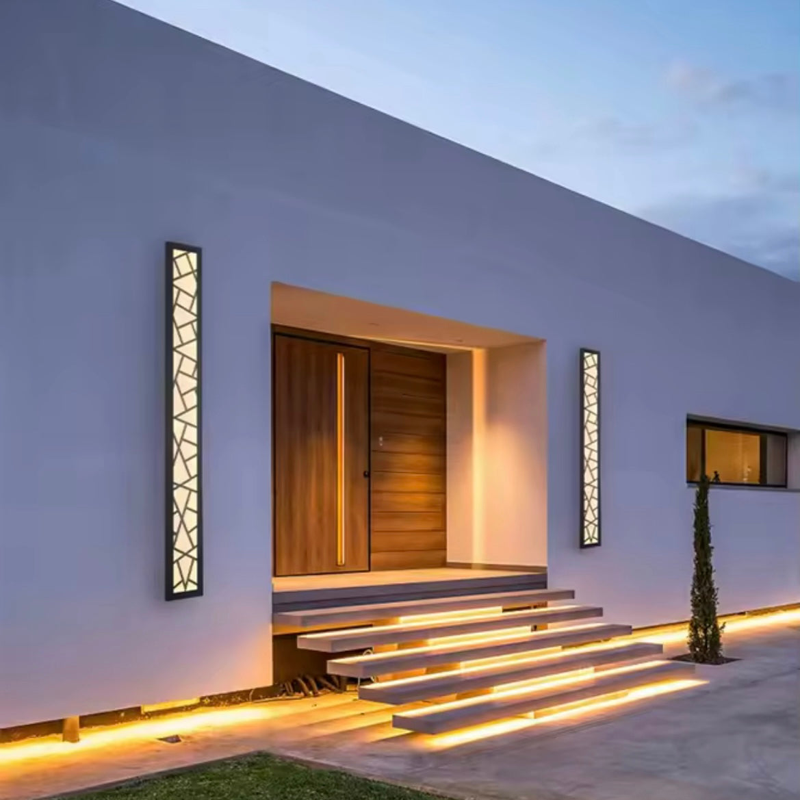 Stone Linear outdoor linear LED architectural light with stone finish