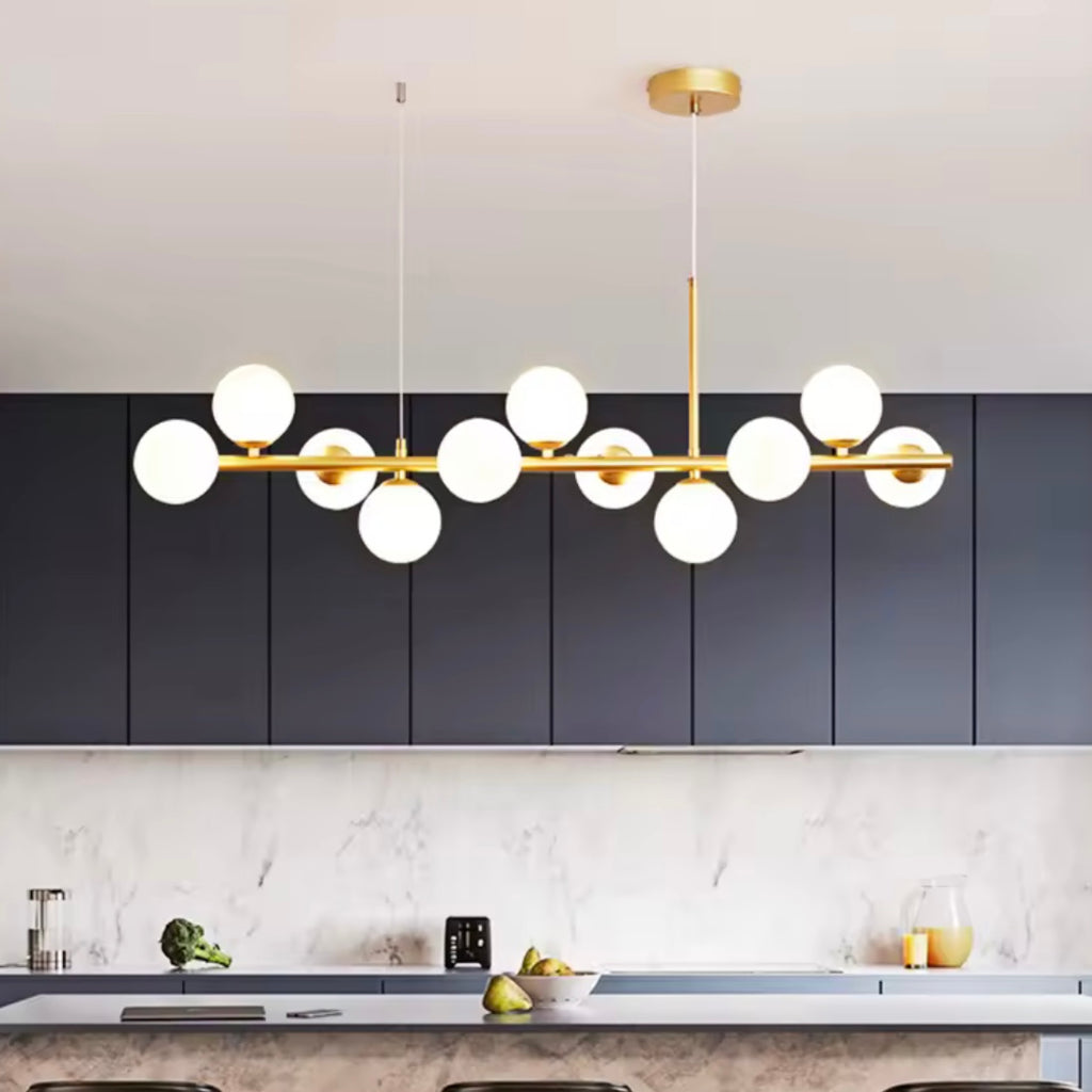 Nordic Globe Scandinavian glass globe LED chandelier