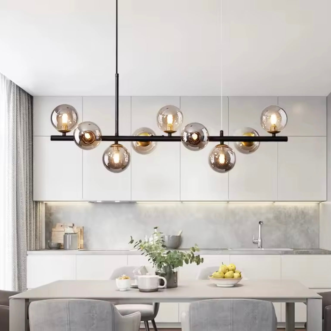 Nordic Globe Scandinavian glass globe LED chandelier