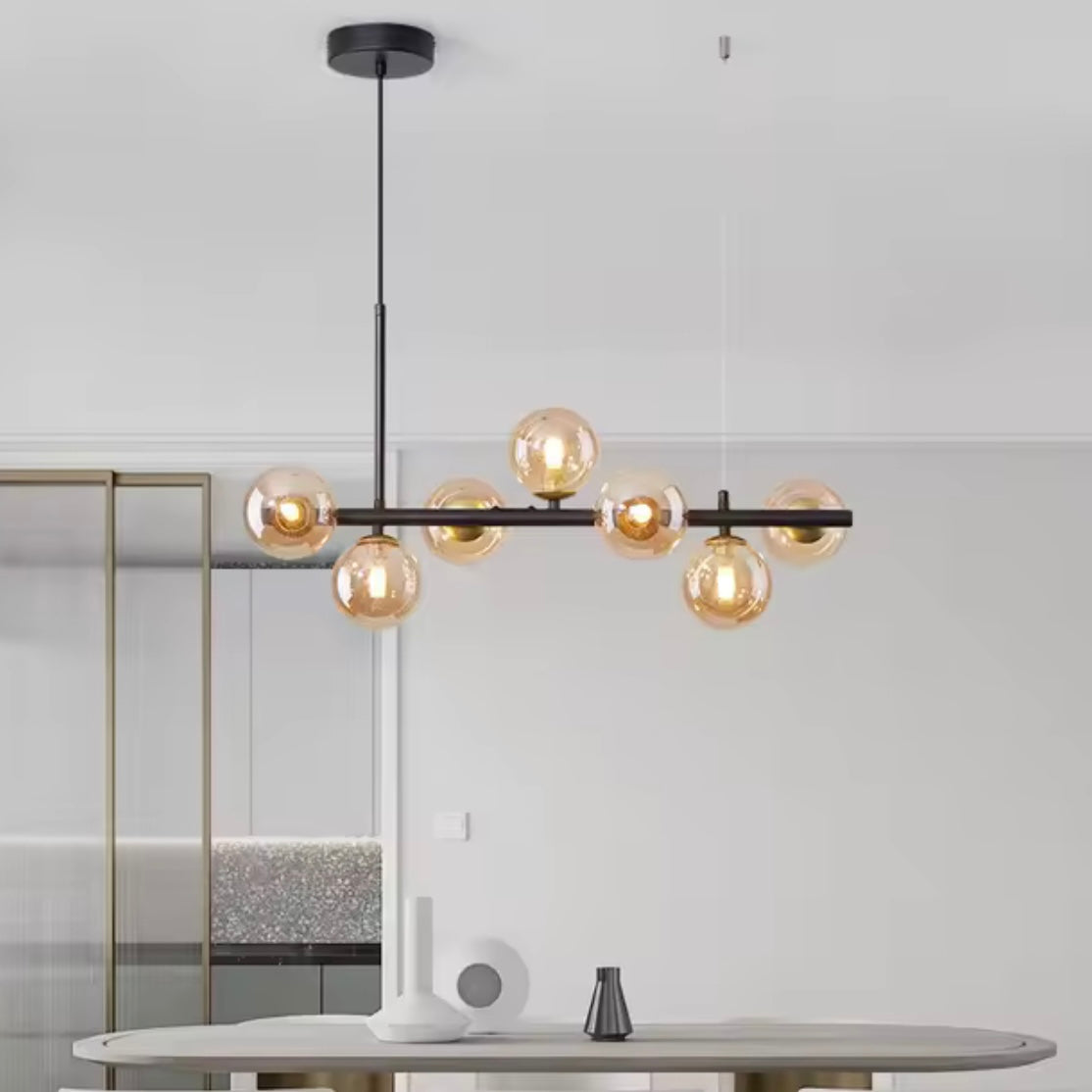 Nordic Globe Scandinavian glass globe LED chandelier